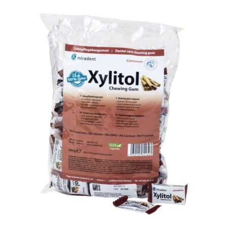 Bolsa chicles con Xilitol Miradent 100x2 Uds canela